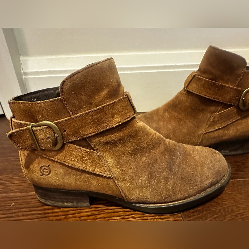 Born Brown Suede Ankle Boots